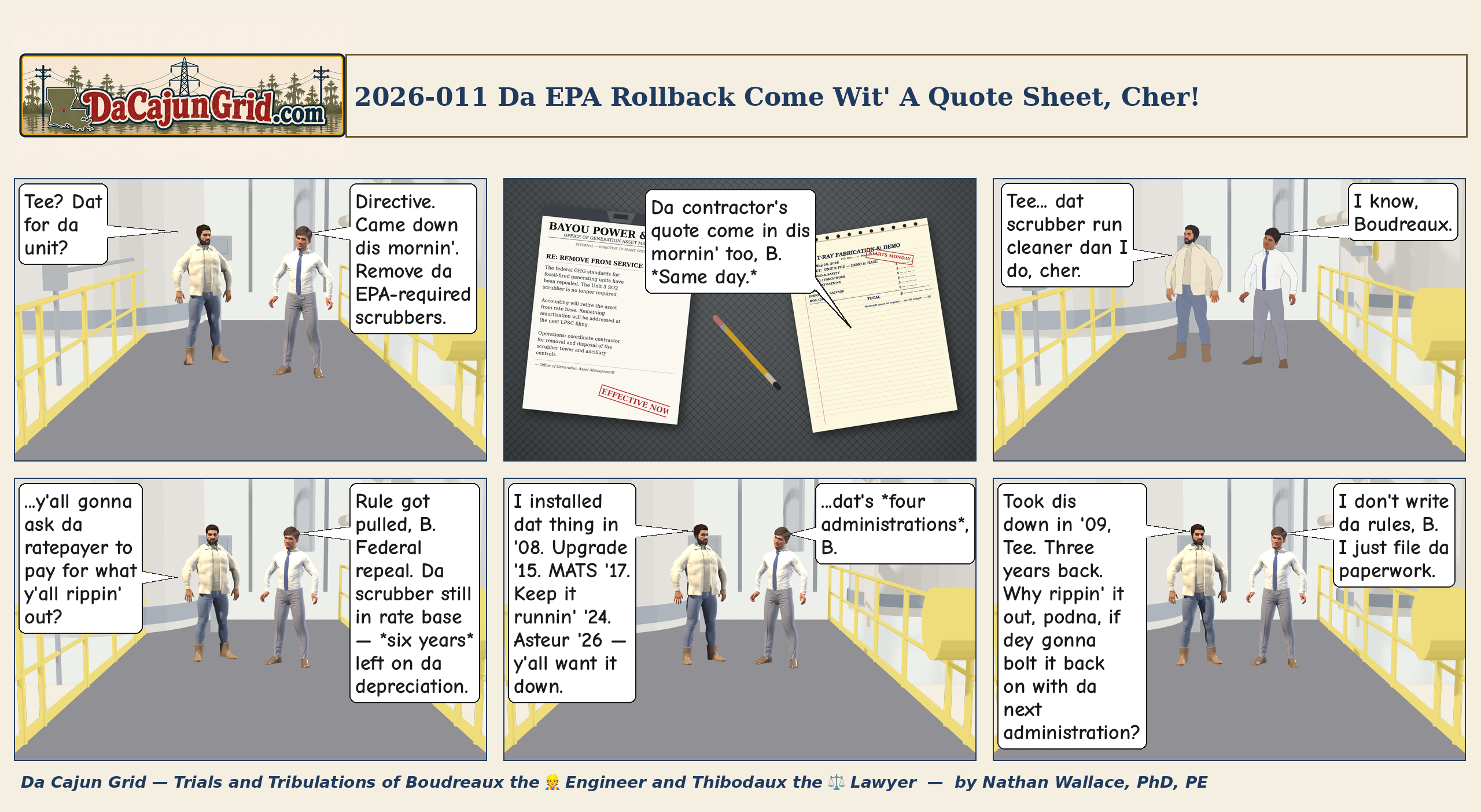 Episode 2026-011 — Da EPA Rollback Come Wit’ A Quote Sheet, Cher!
